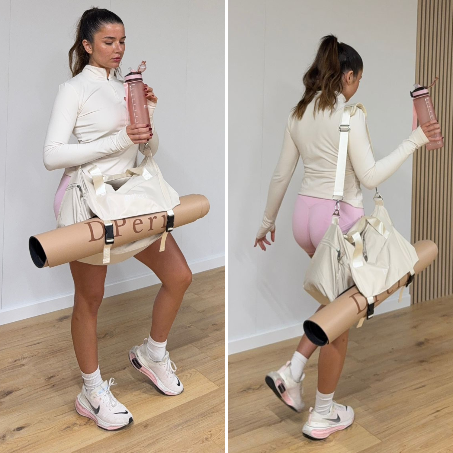 DPeri® Multifunktionelle Yoga- & Sporttasche – Wasserdicht mit Schuhfach, Yogamattenhalter & Koffergurt Ideal für Fitness, Reisen & Pilates